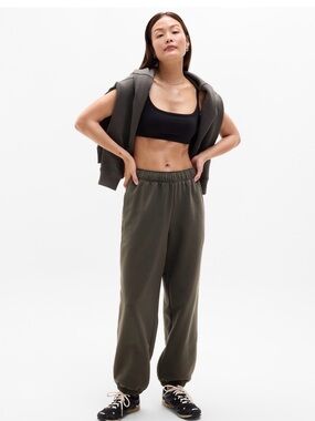 Athleta forever fleece high rise jogger truffle xs petite brown sweatpants